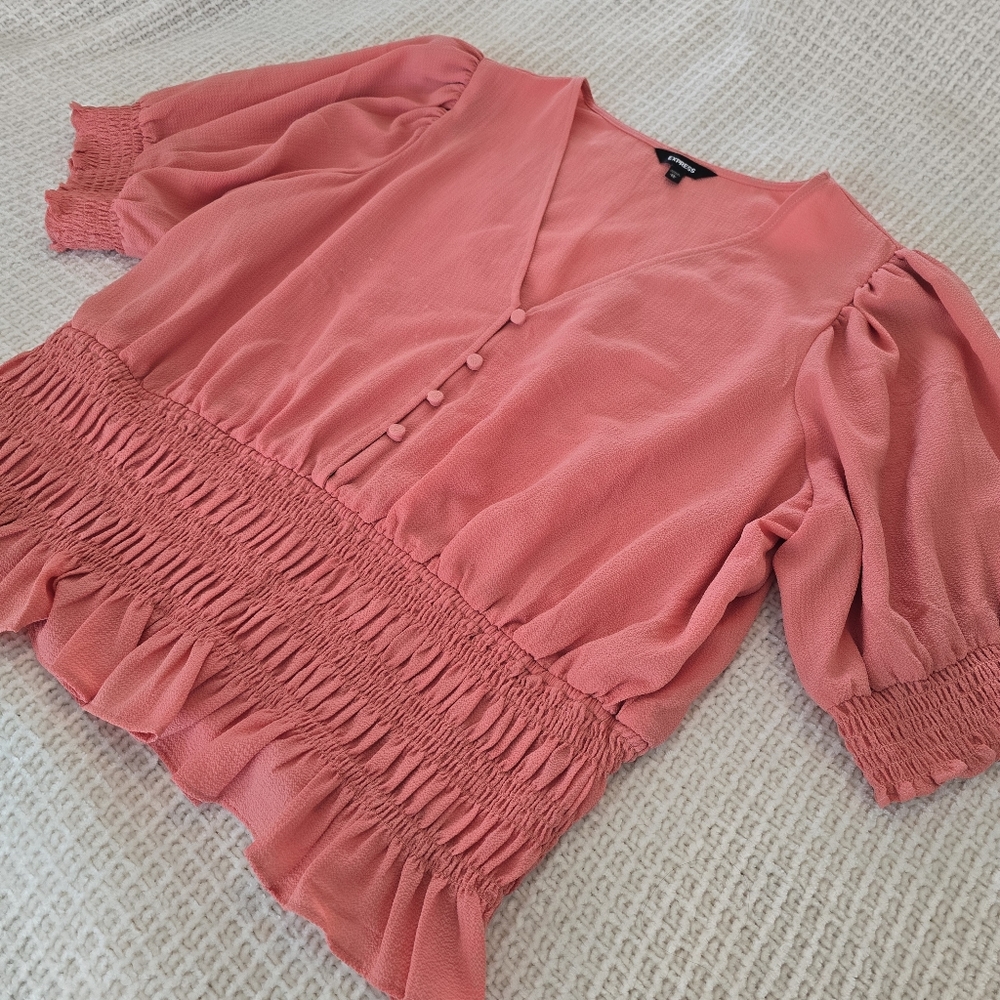 Express - Women's Elegant Pink Top - Size XL